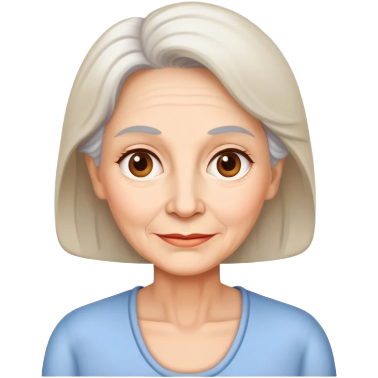 50 years old lady emoji