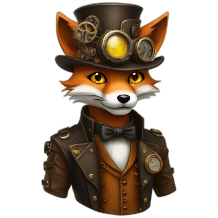 steampunk fox emoji