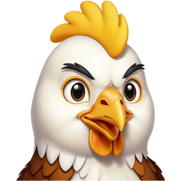 Chicken with inspirational good morning  emoji