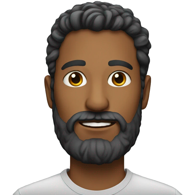 man portrait with beard emoji