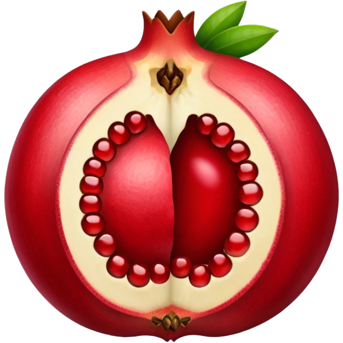 Half Open Pomegranate emoji
