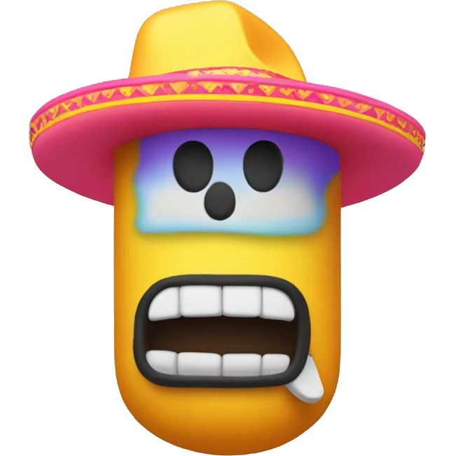 Pez neón con sombrero durmiendo emoji