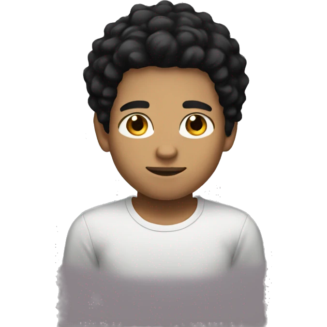 A light skin boy with black hair emoji