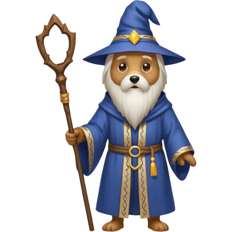 Dog wizard emoji
