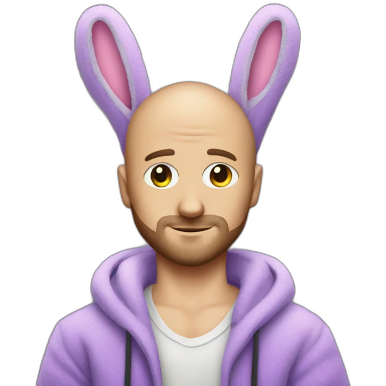 Jesse Pinkman wearing a purple Bunny furry suits emoji