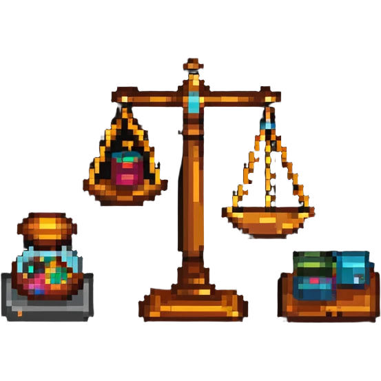 Judge gavel and scales emoji