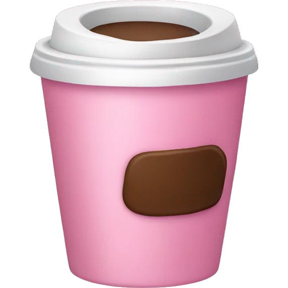 coffee shop pink  emoji