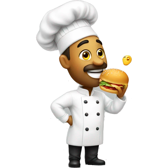 a chef blowing a kiss emoji