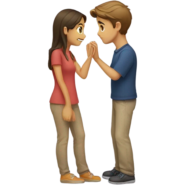 Guy assuring girl that it’ll be okay  emoji