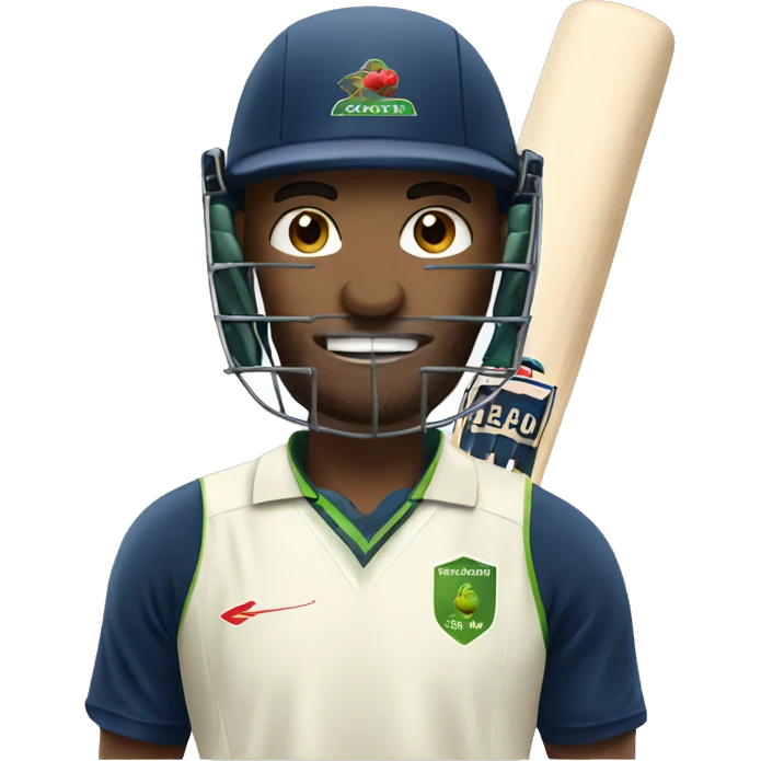 cricket player  emoji