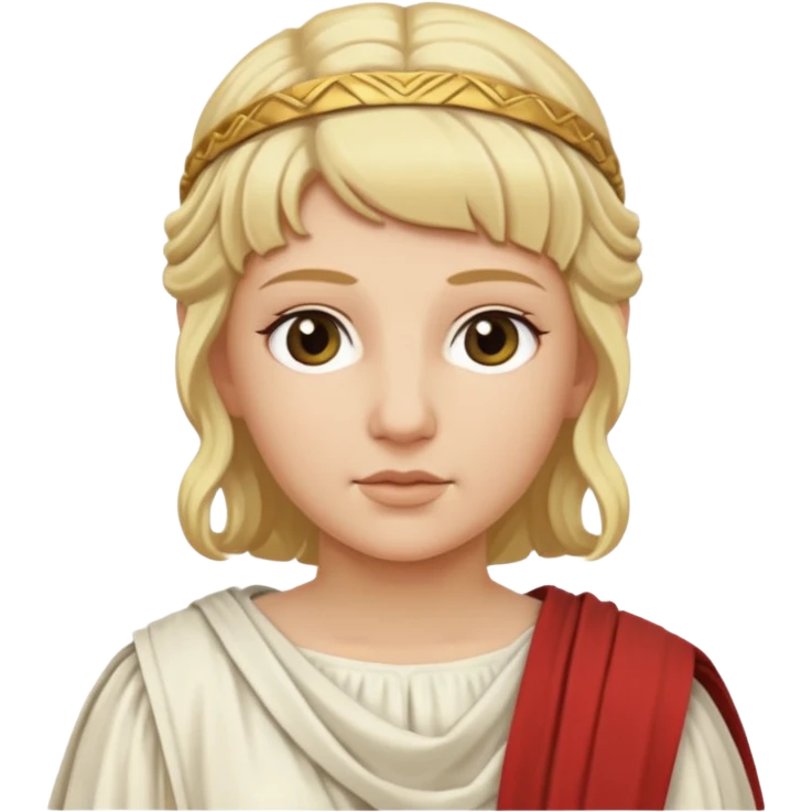 ancient roman woman blonde emoji