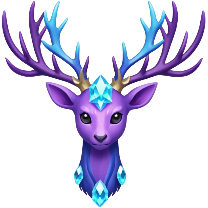 Pokemon legendary cian and purple crystal xerneas emoji