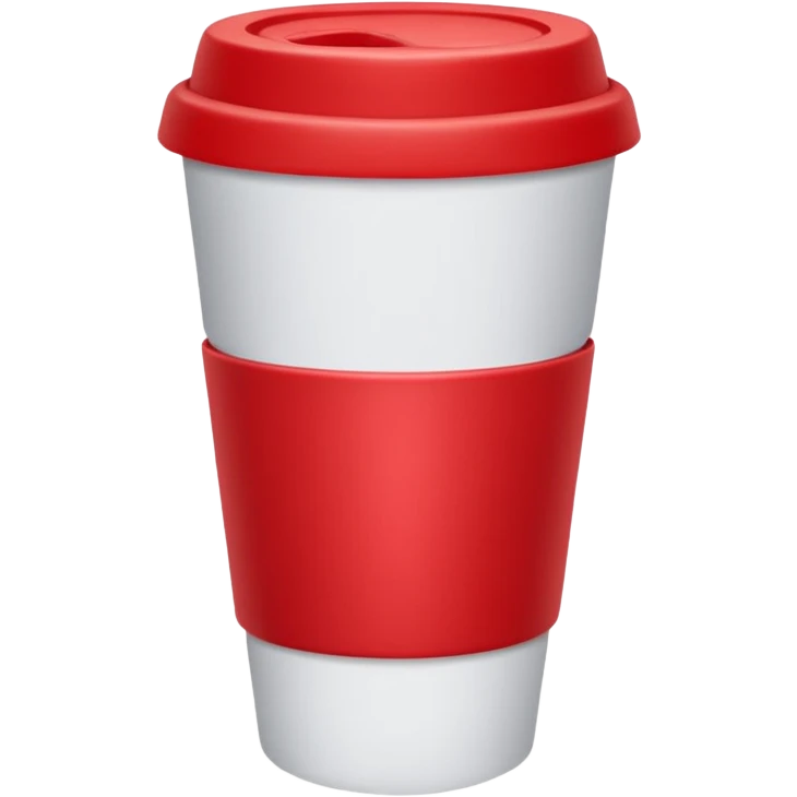 red plastic coffe emoji