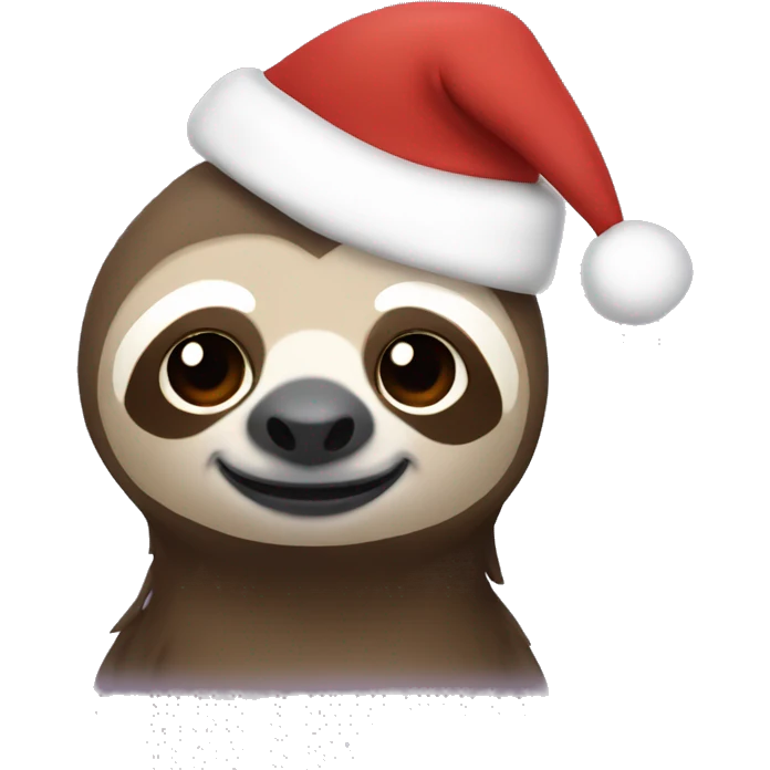 Christmas sloth emoji