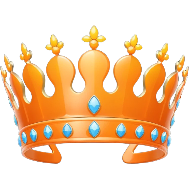 orange tiara emoji