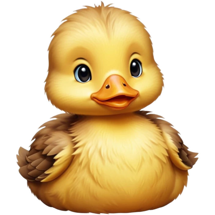 Brown baby duckling  emoji