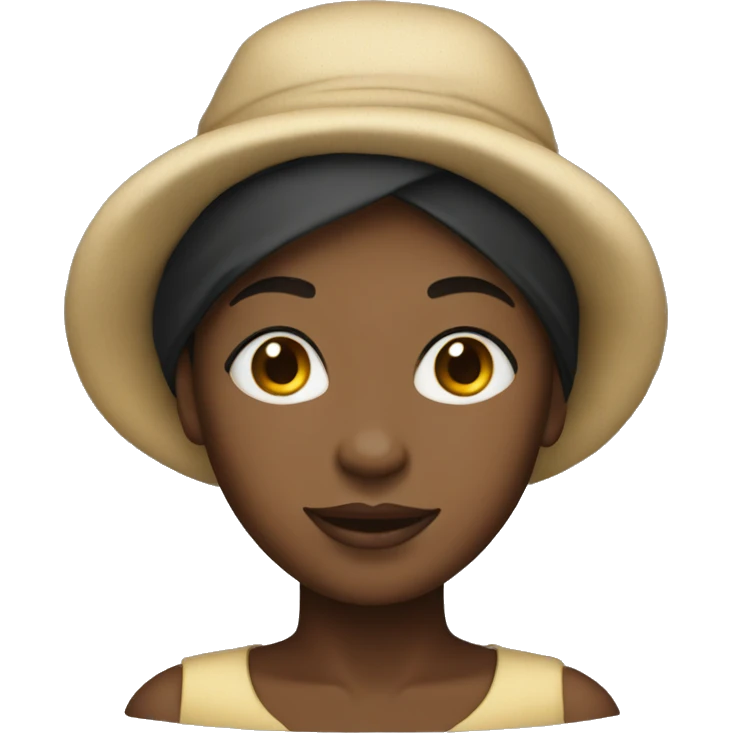 Black woman in a bonnet emoji