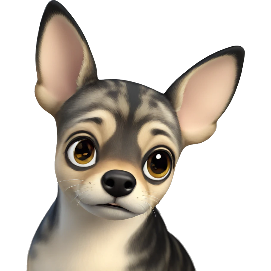 focused animal in blurred scene emoji