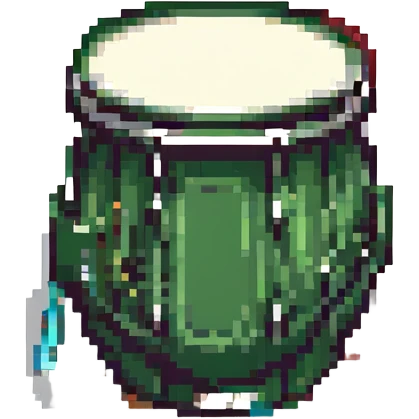 bass drum, retro video game look, pixel art style emoji