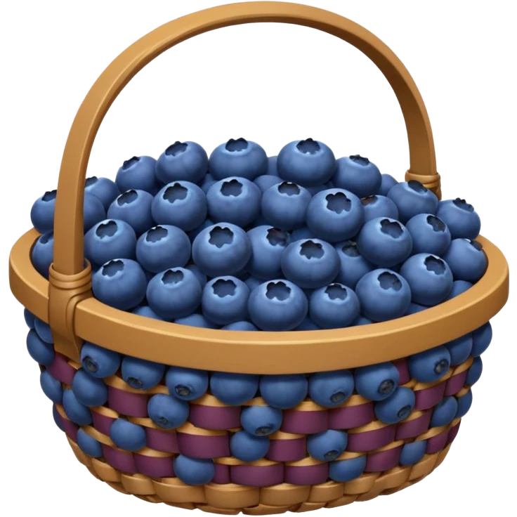 A basket of blueberries  emoji
