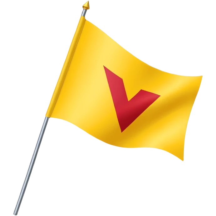 Triangular flag of yellow colour🚩and yadav written on it  emoji