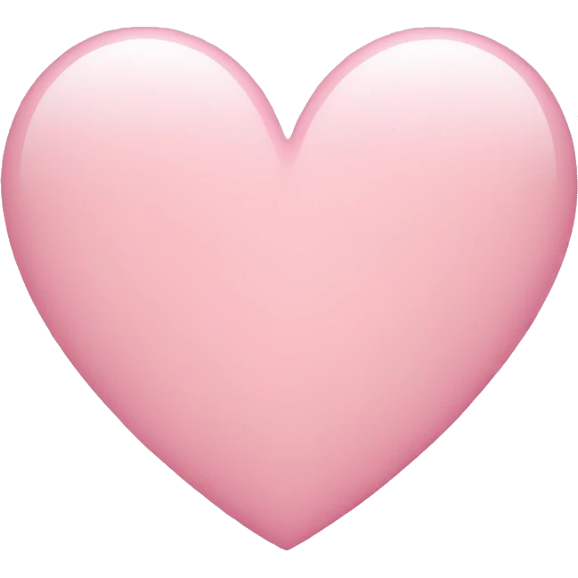 Light pink heart emoji