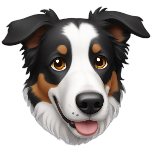 Border collie dog emoji