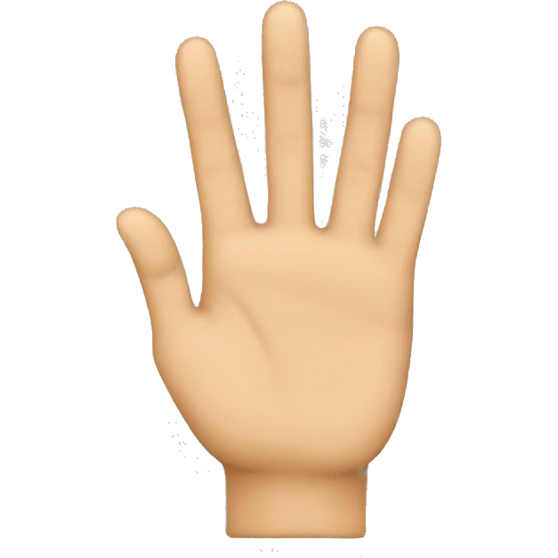 3 fingers emoji