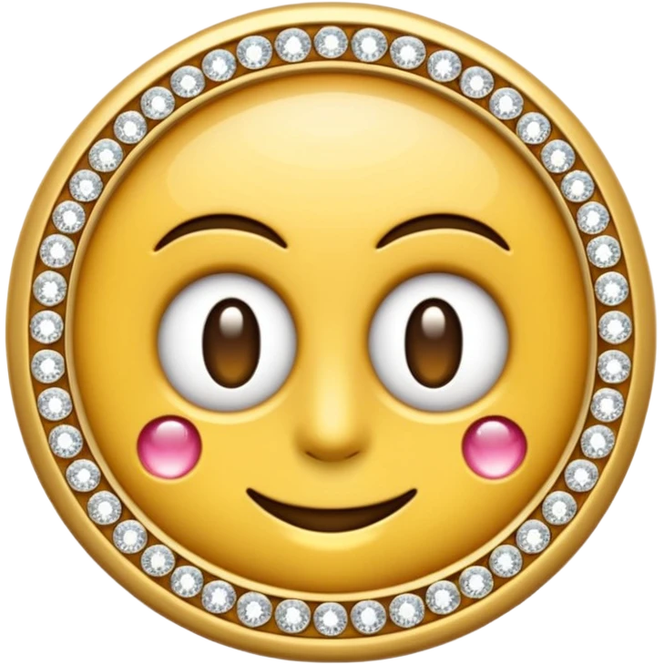 Crie um emoji de um relógio cravejado de diamantes  emoji