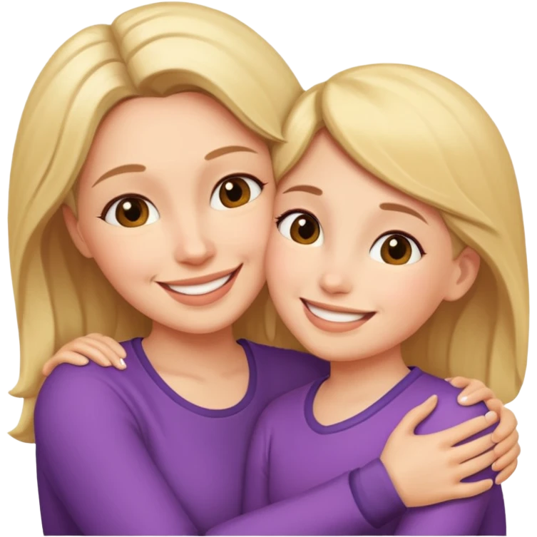 Maman et fille emoji