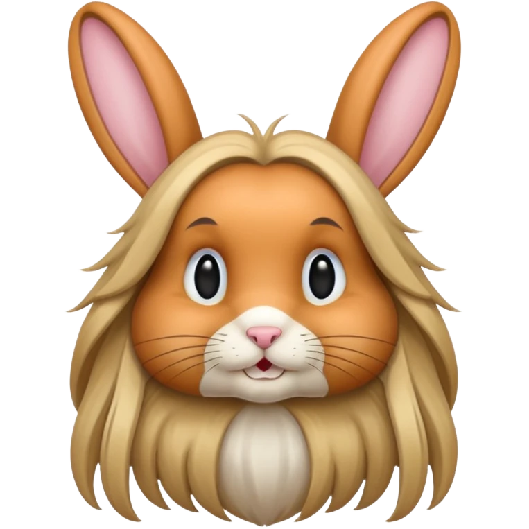 very long haired rabbit emoji