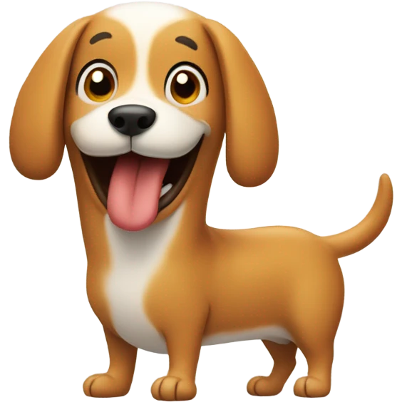 Hot dog dog emoji