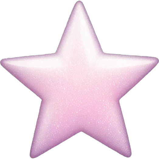 pale pink star sparkle emoji