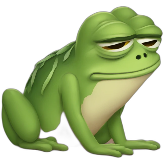 pepe being sleepy emoji