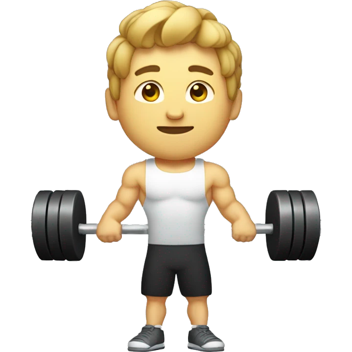 Alexey Torokhtiy with barbell emoji