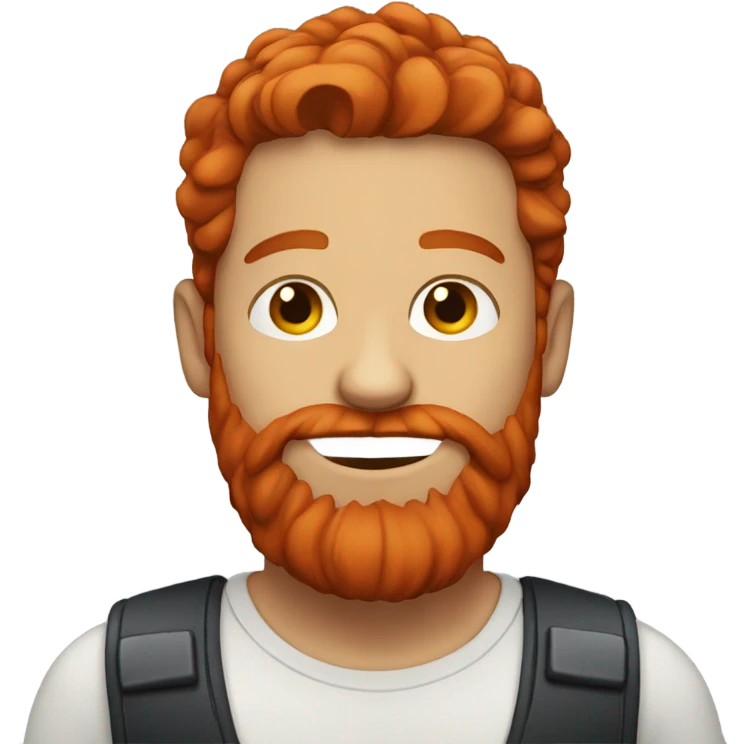 Man with red hair and red beard emoji