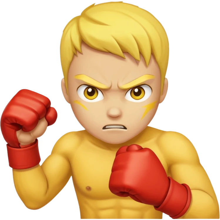 fight, yellow skin emoji