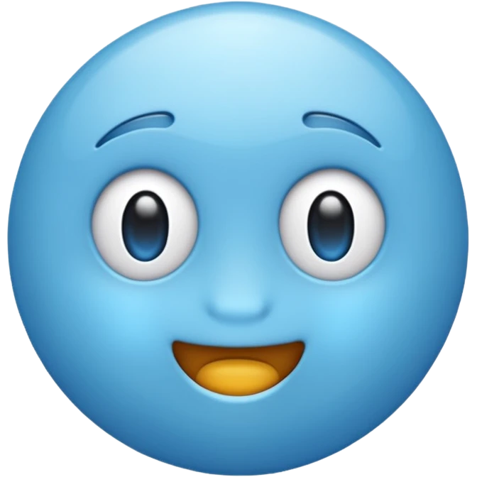 Aesthetic blue emoji emoji