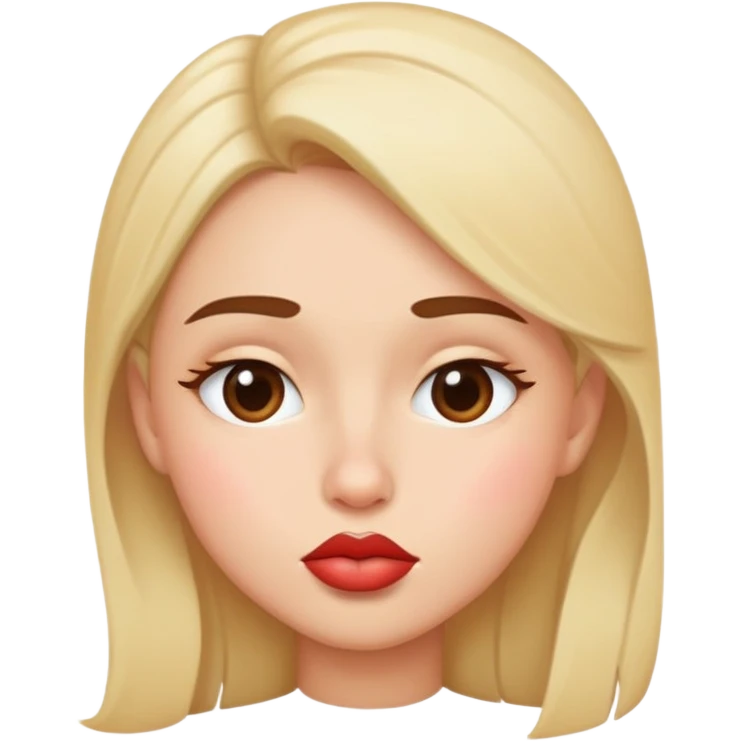 kissy face with a side eye  emoji