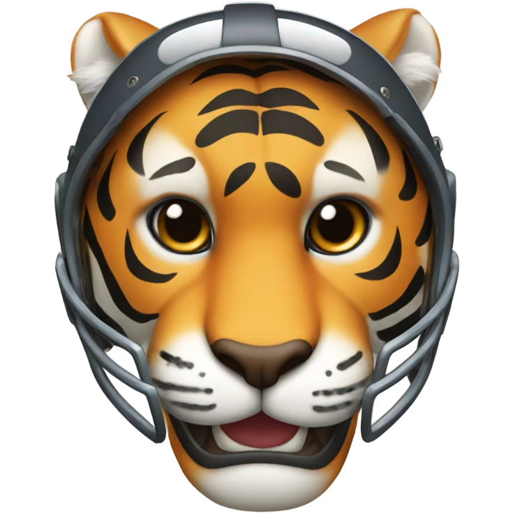 Tiger with football helmet and thumbs up emoji