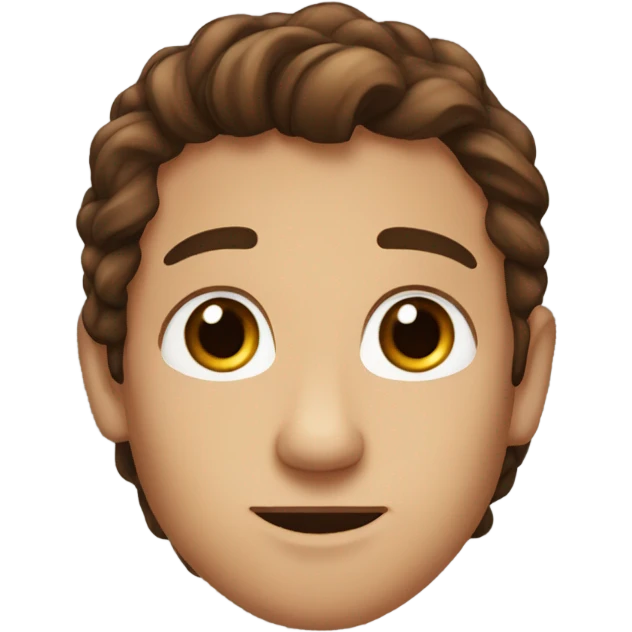 Long hair, tanish, freckles, brown eyes, brown hair  emoji