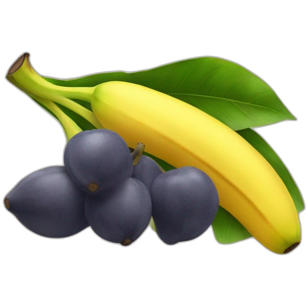 Banania qui mange des bananes emoji