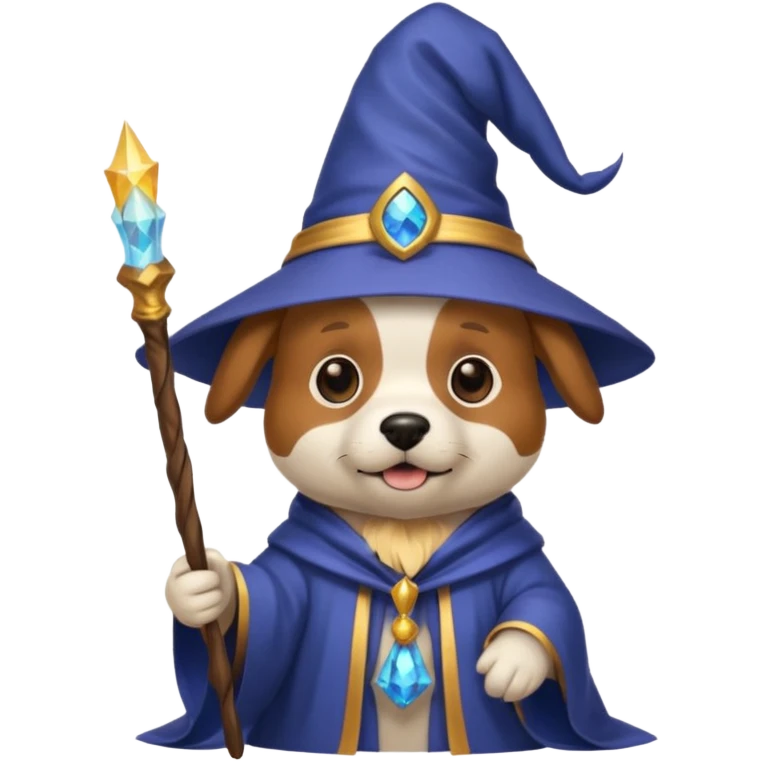 Dog wizard emoji