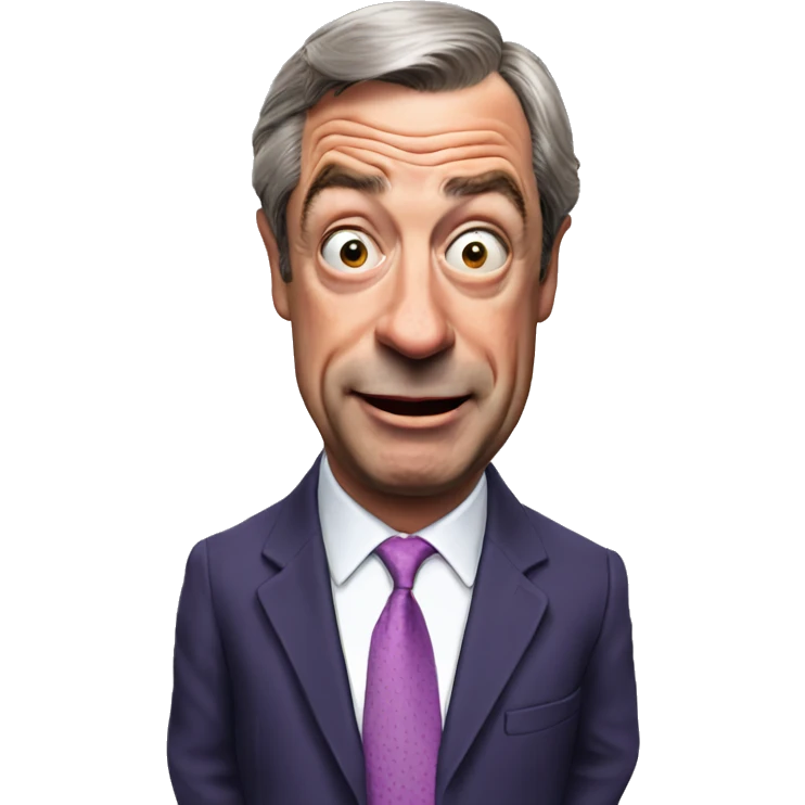 Nigel Farage pog expression emoji