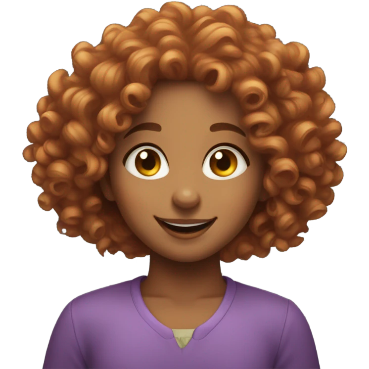 Curly girl  emoji