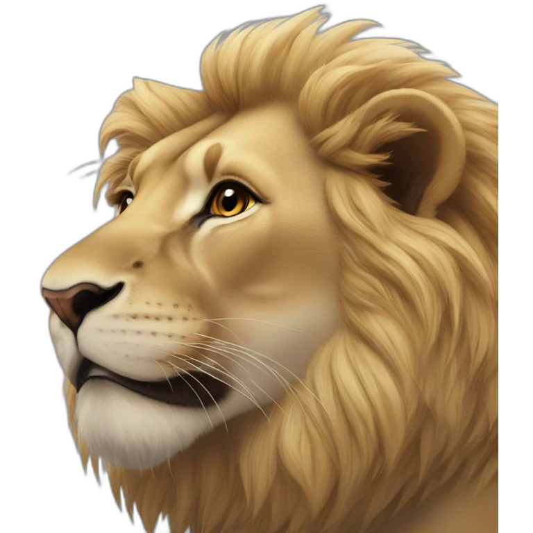 Lion bisous emoji
