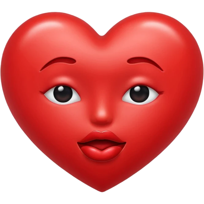 red kiss emohi emoji
