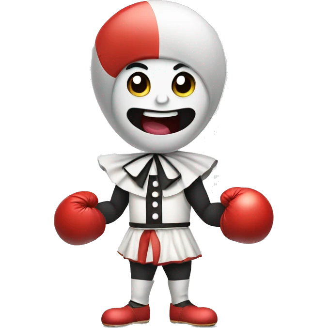 pierrot boxing emoji