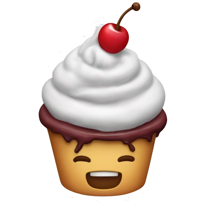 Icing with cherry on top emoji