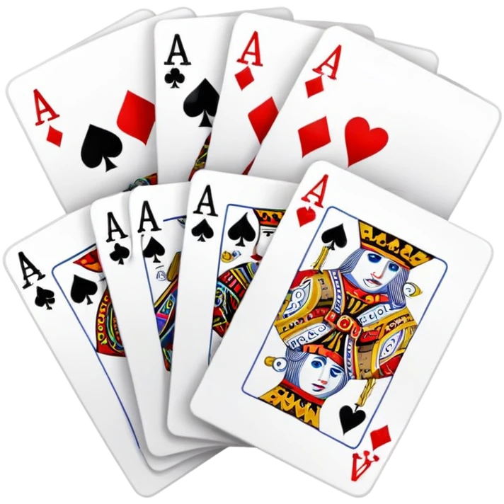 casino playing cards aces and face cards emoji
